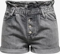 ONLY Denim Shorts Regular Jeans Cuba Dames Grijs