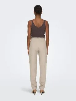 ONLY Cargobroeken Regular Cargobroek Dames Beige -ONLY Elegant winkel 95967f12188092dd4134d91b1cf083ec