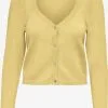 ONLY Vesten Gebreid Vest Lely Dames Lichtgeel