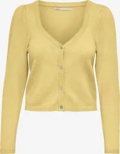 ONLY Vesten Gebreid Vest Lely Dames Lichtgeel