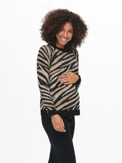 ONLY MATERNITY Fijngebreide Truien Trui Elina Dames Zwart -ONLY Elegant winkel 972d4e05d9342547612dbe4c1d31bdbb