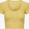 ONLY T-shirts Shirt Sandra Dames Mosterd