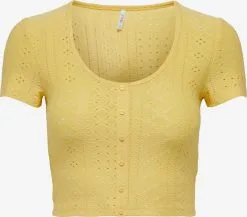 ONLY T-shirts Shirt Sandra Dames Mosterd