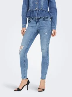 ONLY Jeans Skinny Jeans DAISY Dames Blauw -ONLY Elegant winkel 997bb0cce72a6d8f774108266db663e5