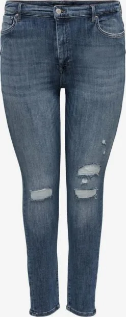 ONLY CARMAKOMA Jeans Skinny Jeans Power Dames Donkerblauw