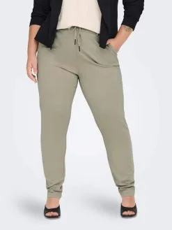 ONLY CARMAKOMA Pantalons Tapered Broek Dames Olijfgroen -ONLY Elegant winkel 99f2d142a319bfee2870d55b99ea18a5