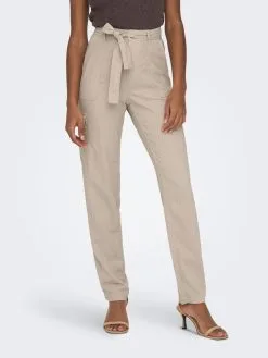 ONLY Cargobroeken Regular Cargobroek Dames Beige -ONLY Elegant winkel 9a89cb419b2879c25a53a068ad275a07