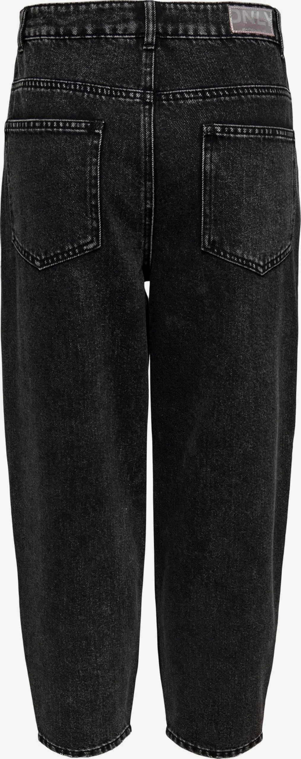 ONLY Jeans Tapered Bandplooi Jeans VERNA Dames Zwart 2 ONLY Jeans Tapered Bandplooi Jeans VERNA Dames Zwart - Afbeelding 2