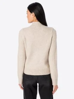 ONLY Fijngebreide Truien Trui MACADAMIA Dames Beige Gemêleerd -ONLY Elegant winkel 9b3c62ac36a85761131784a0509d9fee