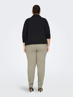 ONLY CARMAKOMA Pantalons Tapered Broek Dames Olijfgroen -ONLY Elegant winkel 9b86f522a664454daf1a7ba08f84417c