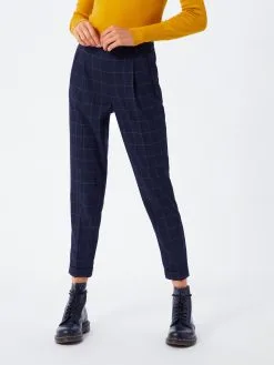 ONLY Bandplooibroeken Regular Bandplooibroek ABBIE Dames Nachtblauw -ONLY Elegant winkel 9ba321d7a51fd4140a1ef69362d0501c