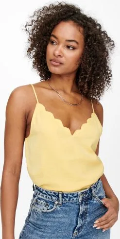 ONLY Spaghetti Tops Top Debbie Dames Geel -ONLY Elegant winkel 9bc8cc0780429ce4235a369f8f057270