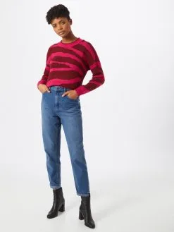 ONLY Fijngebreide Truien Trui Wild Dames Pink -ONLY Elegant winkel 9bea64b51e22aa501820bf8985009671