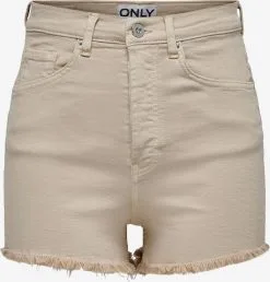 ONLY Denim Shorts Slimfit Jeans JENNA Dames Greige