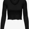 ONLY Longsleeves Shirt Oda Dames Zwart