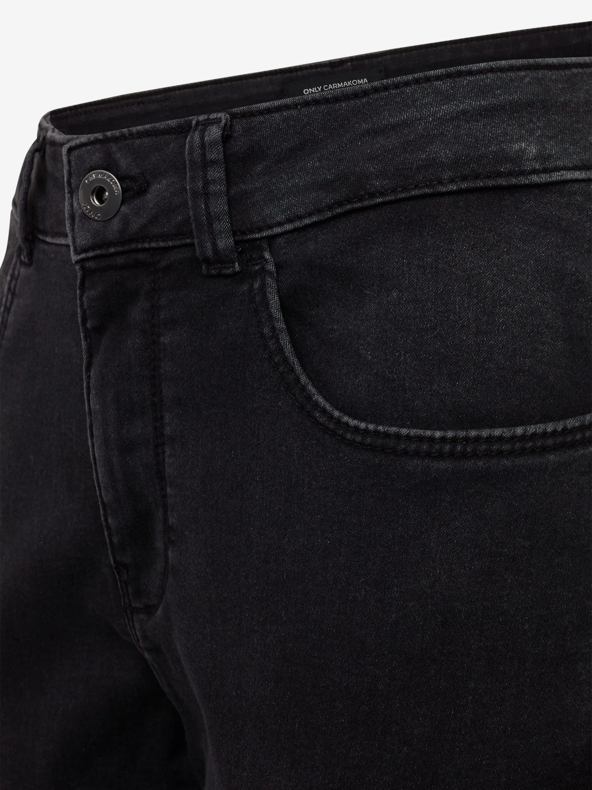 ONLY CARMAKOMA Straight Regular Jeans CARVICKY Dames Zwart 3 ONLY CARMAKOMA Straight Regular Jeans CARVICKY Dames Zwart - Afbeelding 3