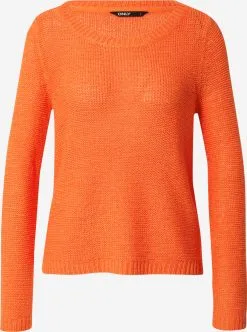 ONLY Basic Truien Trui Geena Dames Mandarijn