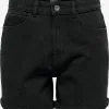 ONLY Denim Shorts Regular Jeans LEGA Dames Zwart