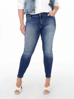 ONLY CARMAKOMA Jeans Skinny Jeans Lasmin Dames Blauw / Donkerblauw -ONLY Elegant winkel 9f59deb97804bddf312d14c3602b1e1a