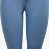 ONLY Denim Shorts Skinny Jeans Rain Dames Blauw