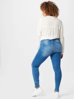 ONLY CARMAKOMA Jeans Skinny Jeans Karla Dames Blauw -ONLY Elegant winkel a067806fc4065782f3080b49a6044e8c