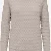 ONLY Fijngebreide Truien Trui FAYE Dames Stone Grey