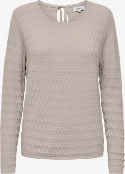 ONLY Fijngebreide Truien Trui FAYE Dames Stone Grey