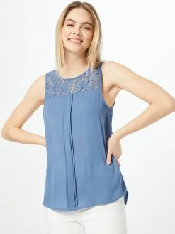 ONLY Blouse Tops Blouse ALICE Dames Smoky Blue -ONLY Elegant winkel a13b4302f2c25f1a7cd0a200454f3a58