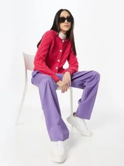 ONLY Vesten Gebreid Vest YVIE Dames Framboos -ONLY Elegant winkel a21da43c73204739afa083f1fec92591