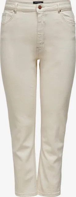 ONLY CARMAKOMA Jeans Slimfit Jeans Eneda Dames Ecru