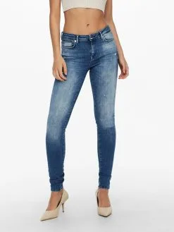 ONLY Jeans Skinny Jeans Shape Dames Blauw -ONLY Elegant winkel a2624162492ebe77866861767cc437ba