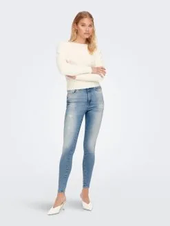 ONLY Jeans Skinny Jeans MILA Dames Lichtblauw -ONLY Elegant winkel a2689bce5699da1d50e4ff5aef38598e