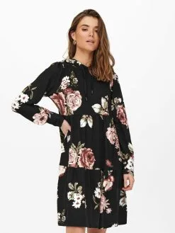 ONLY Jerseyjurken Jurk Elcos Emma Dames Zwart -ONLY Elegant winkel a274bed9d601d31904af459702030e98