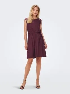 ONLY Mini Jurken Jurk Silja Dames Bourgogne -ONLY Elegant winkel a286a91261a67383bf5d4b3d7505a27d