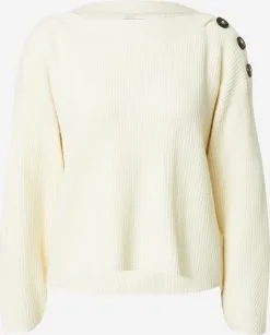 ONLY Fijngebreide Truien Trui KATIA Dames Wolwit