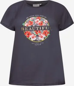 ONLY CARMAKOMA T-shirts Shirt KETTY Dames Donkergrijs