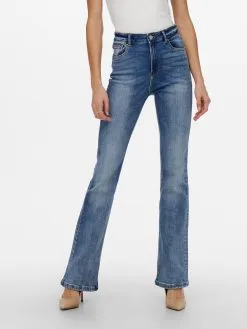 ONLY Jeans Bootcut Jeans Mila Dames Blauw -ONLY Elegant winkel a329debb6fffddea12adcb4f2d0088b9