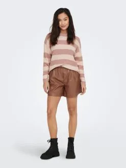 ONLY Fijngebreide Truien Trui Pernille Dames Poederroze / Oudroze -ONLY Elegant winkel a32c9d33ebe0428fe97d28c83826490f