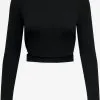 ONLY Longsleeves Shirt NIKITA Dames Zwart