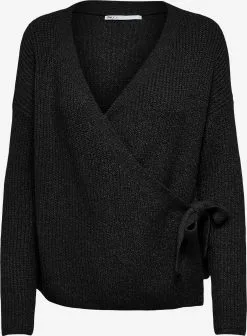 ONLY Fijngebreide Truien Trui Gabi Dames Zwart Gemêleerd