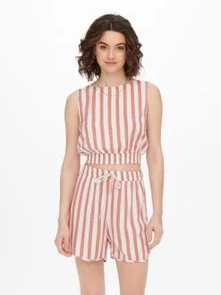 ONLY Crop Tops Top Dames Oudroze -ONLY Elegant winkel a39f96714e83418def1c2a5c566d6cd5