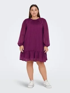 ONLY CARMAKOMA Mini Jurken Jurk Dames Lila -ONLY Elegant winkel a4590cc9f838a32ac87b133ea5fc5f96