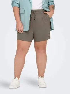 ONLY CARMAKOMA Shorts Regular Bandplooibroek Dames Kaki 8 ONLY CARMAKOMA Shorts Regular Bandplooibroek Dames Kaki -ONLY Elegant winkel a4d033793c0327d920cedd501b8dc5a7