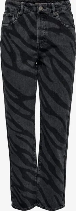 ONLY Straight Regular Jeans Robyn Dames Zwart