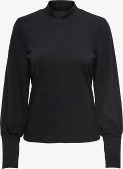ONLY Longsleeves Shirt Nalia Dames Zwart