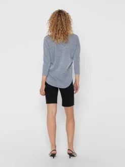 ONLY Fijngebreide Truien Trui Alba Dames Duifblauw -ONLY Elegant winkel a57f7f875fc09f3445569c226689f769