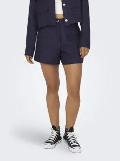 ONLY Shorts Regular Broek Dames Blauw -ONLY Elegant winkel a6186c0299b690ca6f8a2c5219fcee32