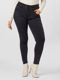 ONLY CARMAKOMA Jeans Skinny Jeans Anna Dames Zwart -ONLY Elegant winkel a72d9a6a15f4eb6f91f93aa28e2f6345