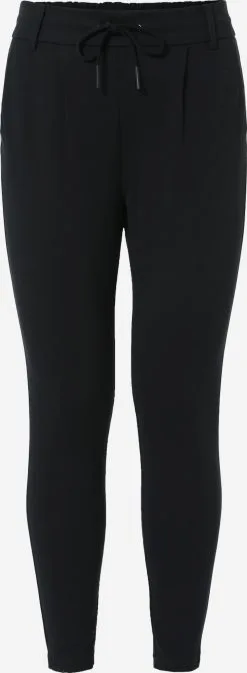 ONLY Bandplooibroeken Slimfit Bandplooibroek Poptrash Dames Zwart