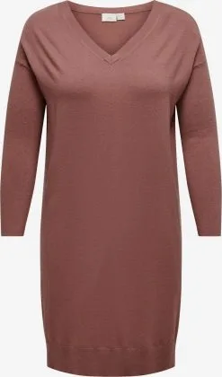 ONLY CARMAKOMA Gebreide Jurken Gebreide Jurk Ibi Dames Rood